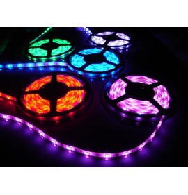 Fita LED RGB 5M com Fonte completa